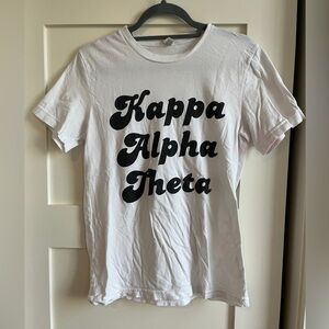 White Kappa Alpha Theta T-Shirt